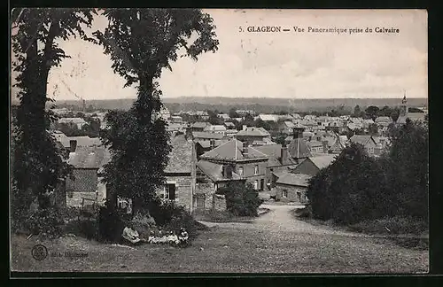 AK Glageon, Vue Panoramique prise du Calvaire