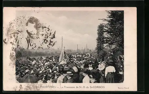 AK Valenciennes, La Procession de N.-D. du St-Cordon