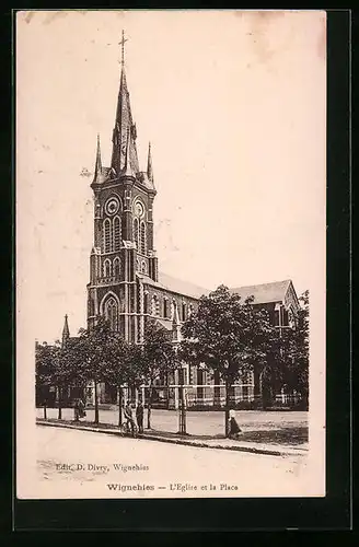 AK Wignehies, L`Eglise et la Place