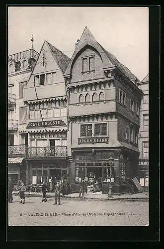 AK Valenciennes, Place d`Armes, Maisons Espagnoles