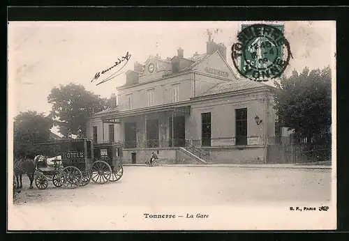 AK Tonnerre, La Gare, Bahnhof