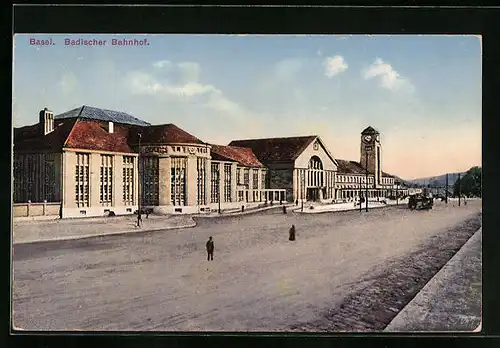 AK Basel, Badischer Bahnhof