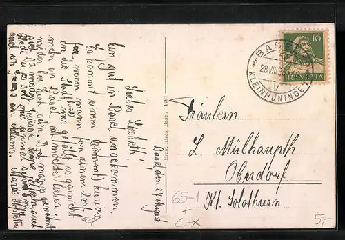 AK Basel, Badischer Bahnhof