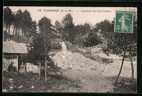 AK Le Vaudoué, Carrières du Nid-Corbin