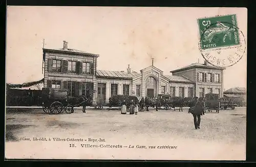 AK Villers-Cotterets, La Gare, vue exterieure