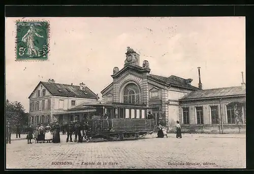 AK Soissons, Facade de la Gare