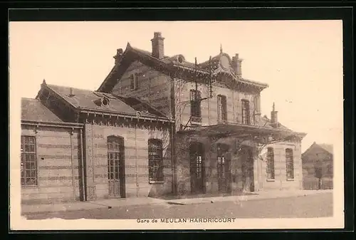 AK Meulan-Hardricourt, La Gare, Ansicht vom Bahnhof