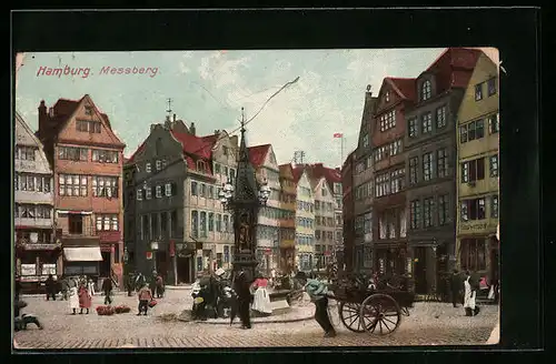 AK Hamburg, Stadtleben am Messberg