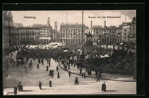 AK Hamburg, Konzert auf dem Rathausmarkt
