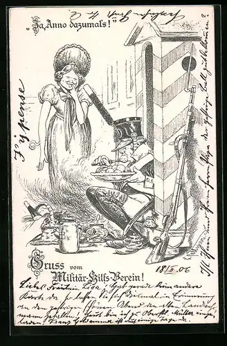 Künstler-AK Ja, Anno dazumals!