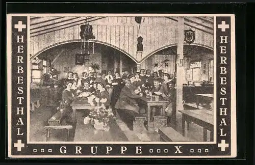 AK Herbesthal, Gruppe X im Speisesaal