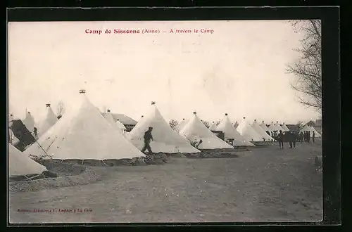 AK Camp de Sissonne, A travers le Camp