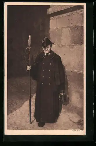 AK Türckheim, Nachtwächter in alter Uniform