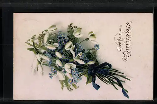 AK Landpoststempel Giesel über Fulda