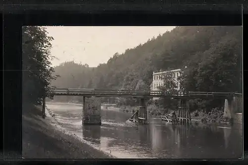 AK Landpoststempel Teplice u Hranic