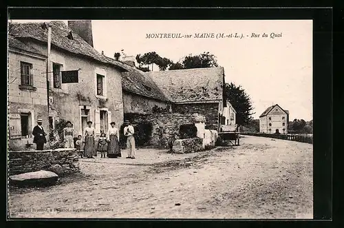 AK Montreuil-sur-Maine, Rue du Quai