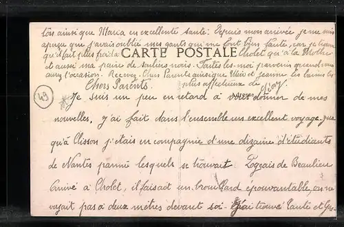 AK Cholet, Avenue Gambetta et Rue Nationale