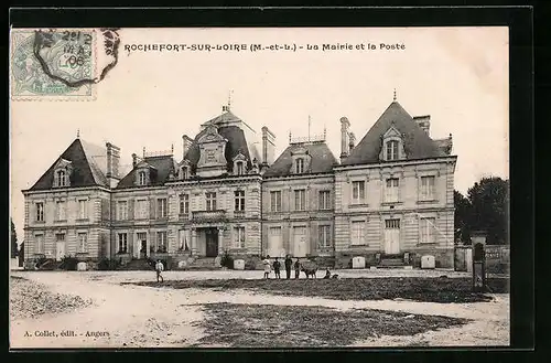 AK Rochefort-sur-Loire, La Mairie et la Poste