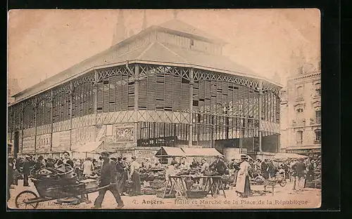 AK Angers, Halle et Marché de la Place de la République