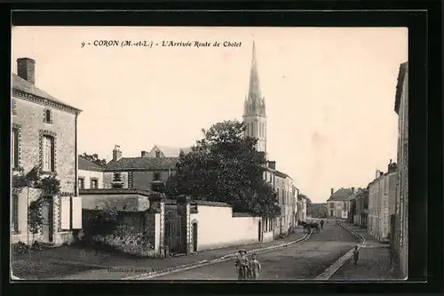 AK Coron, L`Arrivée Route de Cholet