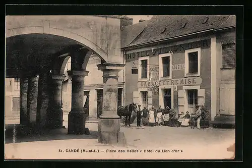 AK Candé, Place des Halles, Hotel du Lion d`Or