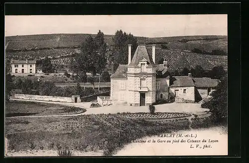 AK Rablay, La Cantine de la Gare au pieds des Coteaux du Layon
