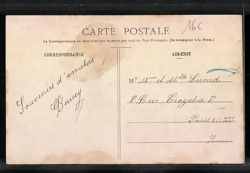 AK Fontevrault, La Place et Entrée de la Maison Centrale