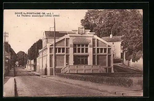 AK Doué-la-Fontaine, Le Theatre municipal (1932-1933)