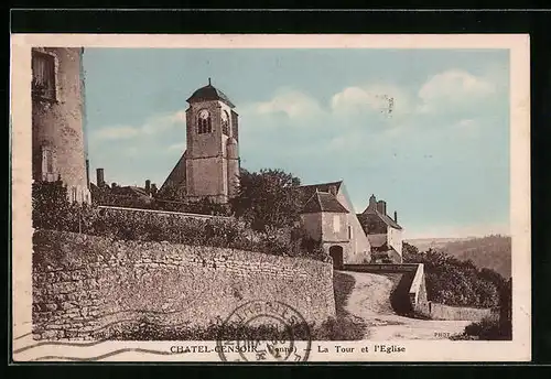 AK Chatel-Censoir, La Tour et l`Eglise