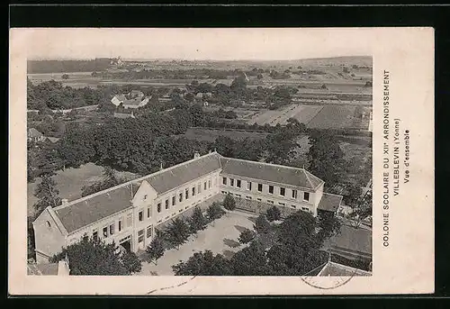 AK Villeblevin, Colonie Scolaire du XIIe Arrondissement, Vue d`ensemble