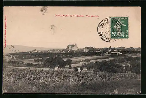 AK Coulanges-la-Vineuse, Vue générale