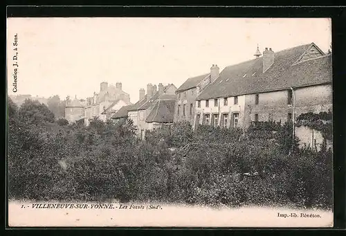 AK Villeneuve-sur-Yonne, Les Fossés (Sud)