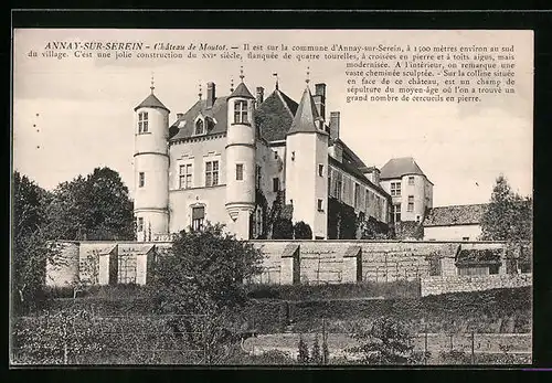 AK Annay-sur-Serein, Le Chateau de Moutot