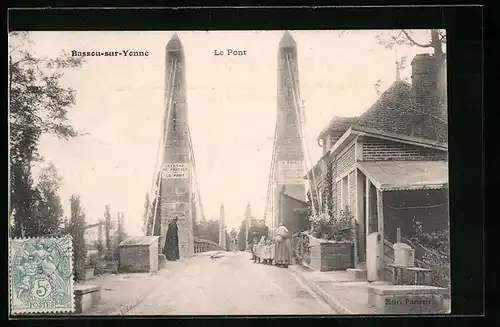 AK Bassou-sur-Yonne, Le Pont