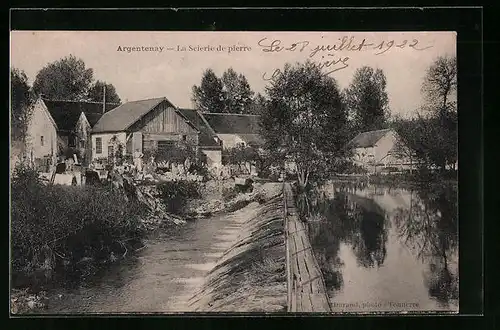 AK Argentenay, La Scierie de pierre