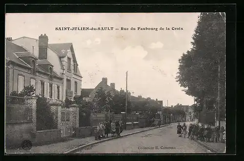 AK Saint-Julien-du-Sault, Rue du Faubourg de la Croix