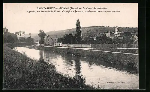 AK Saint-Aubin-sur-Yonne, Le Canal de dérivation