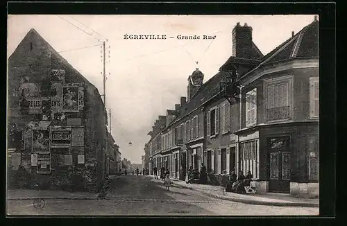 AK Égreville, Grande Rue
