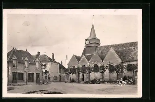 AK Bazoches-les-Bray, Place de l`Eglise