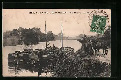 AK Lagny, La Marne