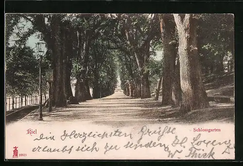 AK Kiel, Allee im Schlossgarten