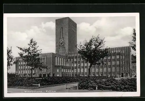 AK Wilhelmshaven, Blick zum Rathaus