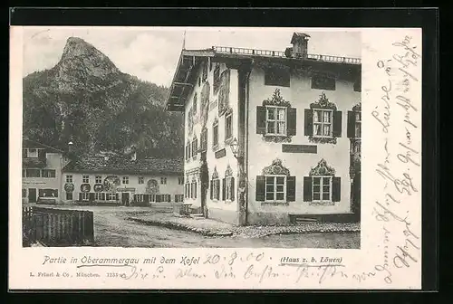 AK Oberammergau, Gasthaus Haus z. b. Löwen, Kofel