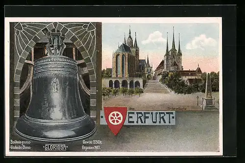 AK Erfurt, Berühmte grosse Glocke des Domes Gloriosa