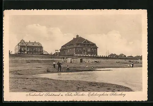 AK Südstrand a. Föhr, Kinder- und Erholungsheim Schöneberg