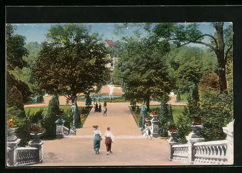 AK Freiberg i. Sa., Anlagen im Albertpark