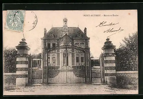 AK Pont-Authou, Mairie et École