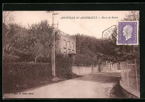AK Appeville-Annebault, Route de Routot