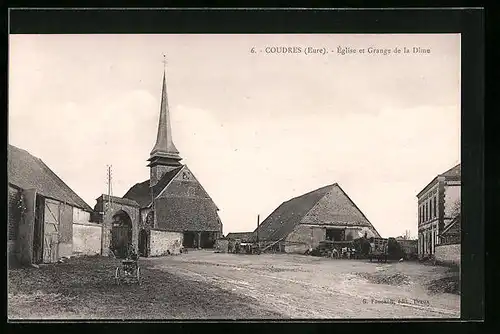 AK Coudres, Église et Grange de la Dime