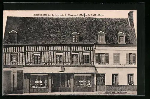 AK Le Neubourg, La Librairie E. Dumont